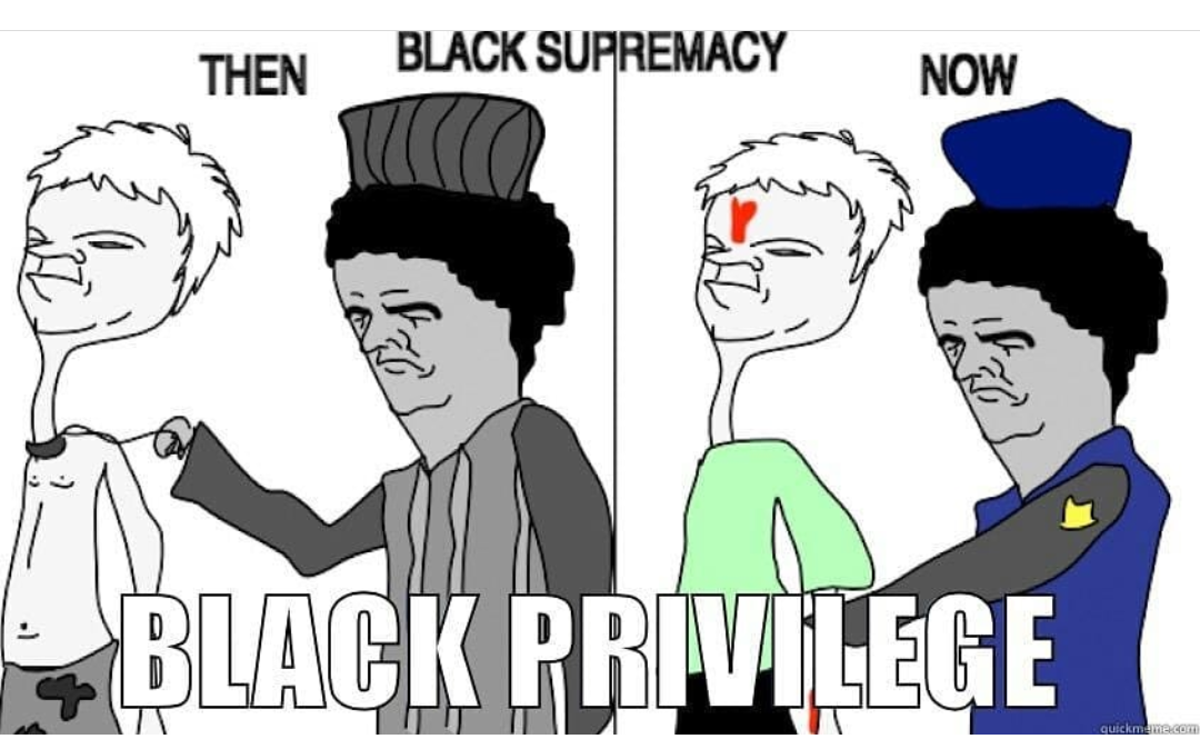 black privilege and white slavery: racism 101 Blank Meme Template