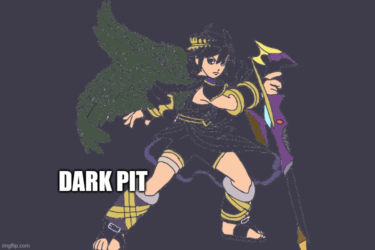 Dark Pit Drawing | DARK PIT | made w/ Imgflip meme maker