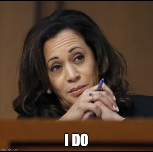 Kamala Harris  | I DO | image tagged in kamala harris | made w/ Imgflip meme maker