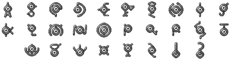 High Quality Unown Alphabet Blank Meme Template