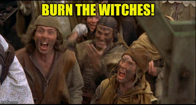 Burn the Witch! | BURN THE WITCHES! | image tagged in burn the witch | made w/ Imgflip meme maker