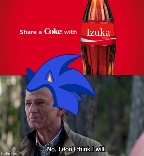 Izuka | image tagged in share a coke with blank | made w/ Imgflip meme maker