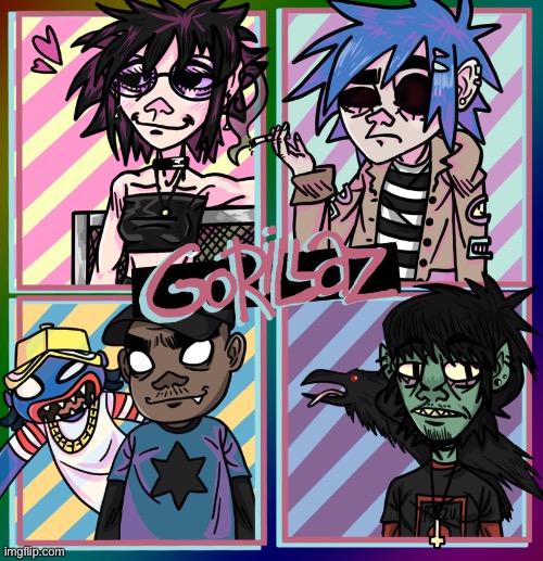 I am very proud of this | image tagged in gorillaz,digital art | made w/ Imgflip meme maker
