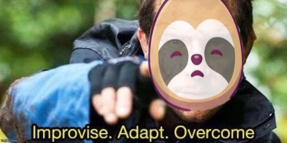 Sloth bear grylls Blank Meme Template