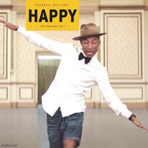 P H A R R E L L | image tagged in pharrell williams happy | made w/ Imgflip meme maker
