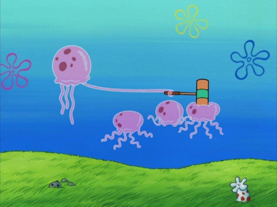 High Quality Jellyfish bonk Blank Meme Template