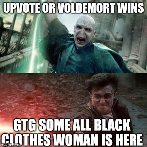 Im begging, begging youuuu to put you hand in that upvote babyyyy | UPVOTE OR VOLDEMORT WINS; GTG SOME ALL BLACK CLOTHES WOMAN IS HERE | image tagged in memes,upvote begging,ridiculous,bad meme,tags,tag | made w/ Imgflip meme maker
