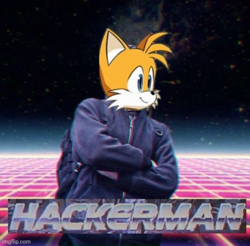 tails hackerman | image tagged in hackerman,tails,tails the fox | made w/ Imgflip meme maker