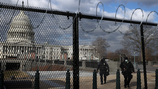 Capitol Fence Blank Meme Template