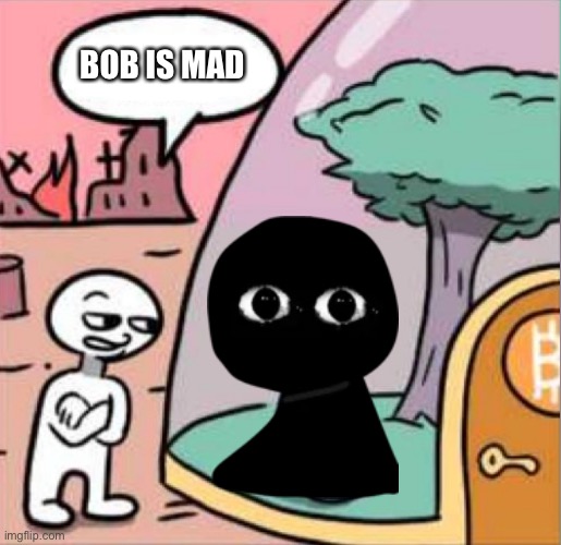 Bob is mad | BOB IS MAD | image tagged in amogus | made w/ Imgflip meme maker