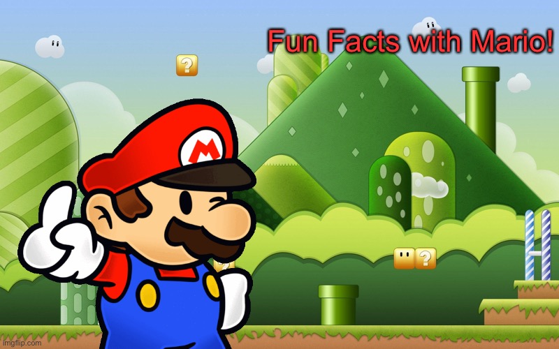 Fun Facts with Mario Blank Meme Template