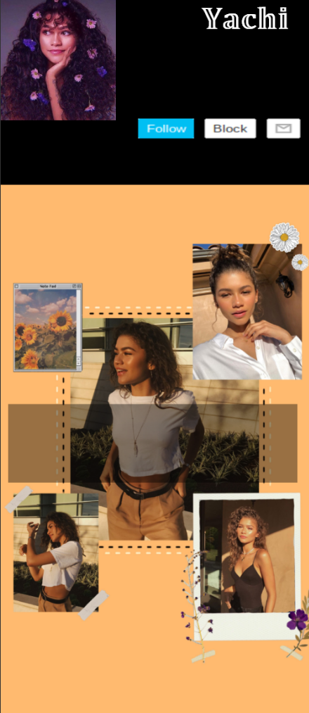 Yachi's zendaya temp Blank Meme Template