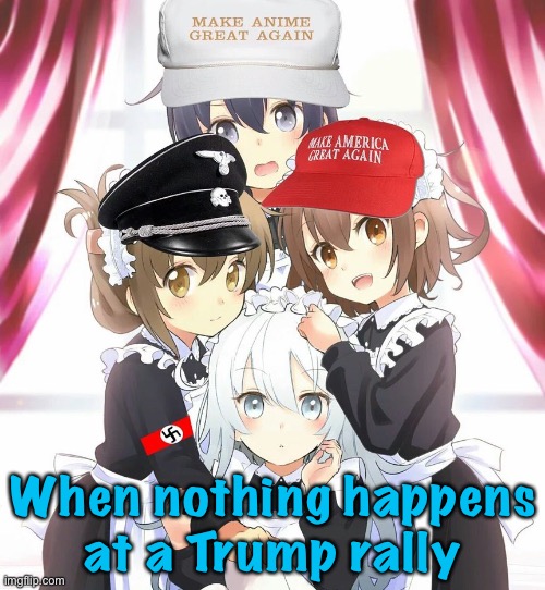 When nothing happens
at a Trump rally | made w/ Imgflip meme maker