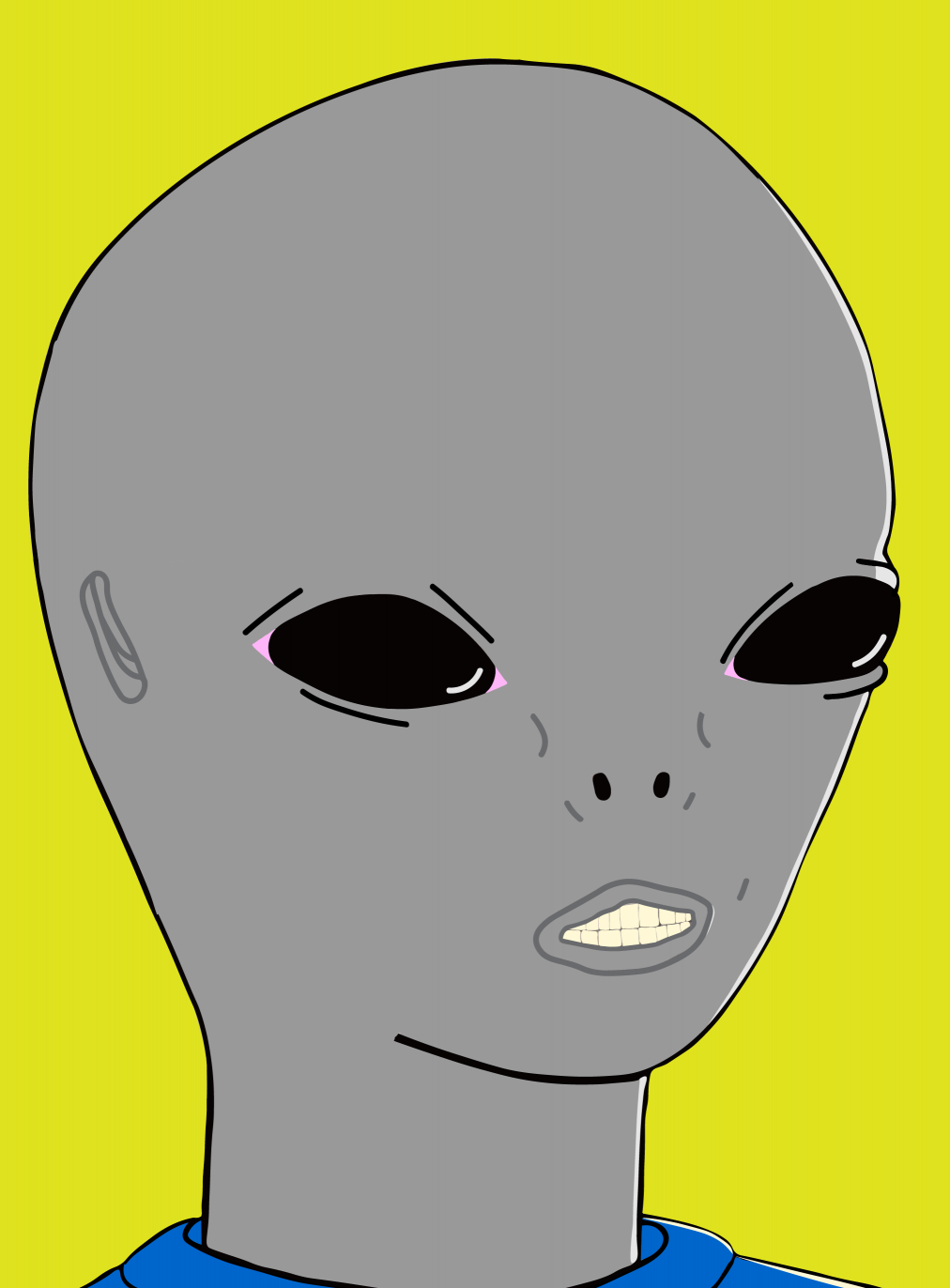 ALIEN A.Y. GRXY GRXY WAYS Blank Meme Template