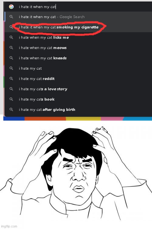 I don't smoke! | image tagged in memes,jackie chan wtf | made w/ Imgflip meme maker