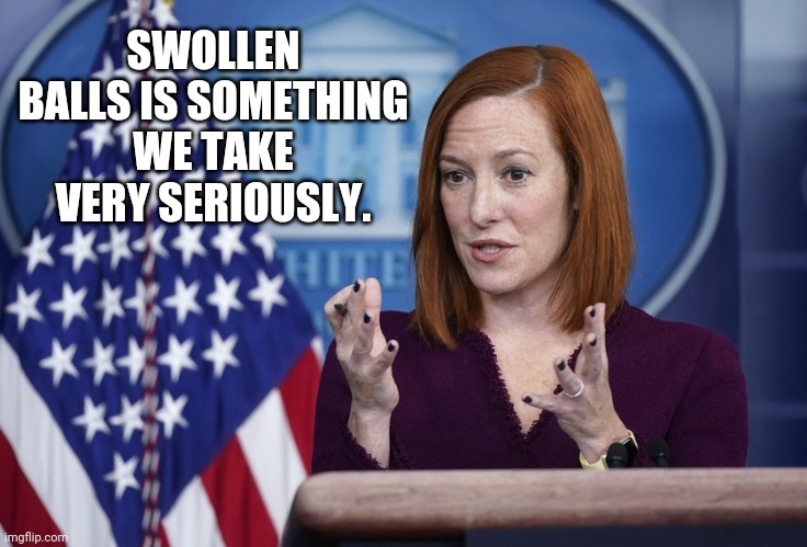 With everything going on, they're focused on Nicki and swollen balls. | SWOLLEN BALLS IS SOMETHING WE TAKE VERY SERIOUSLY. | image tagged in memes | made w/ Imgflip meme maker