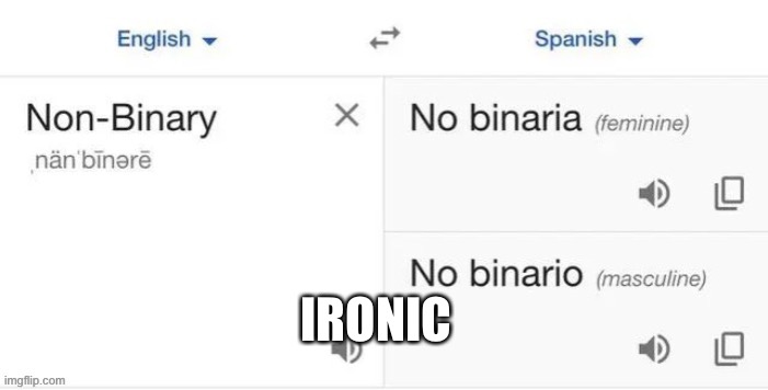 IRONIC | made w/ Imgflip meme maker