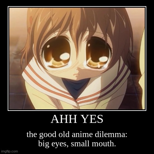 ahh yes the good old anime dilemma :-) | image tagged in funny,demotivationals,anime,anime girl | made w/ Imgflip demotivational maker