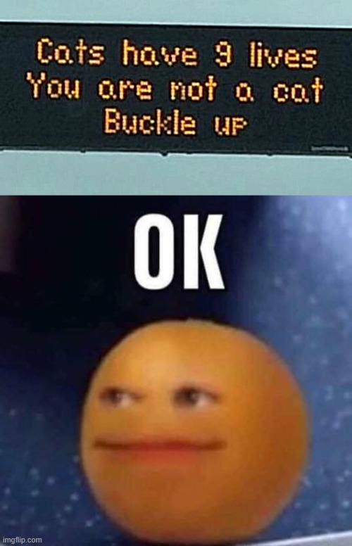 image tagged in annoying orange,sign | made w/ Imgflip meme maker