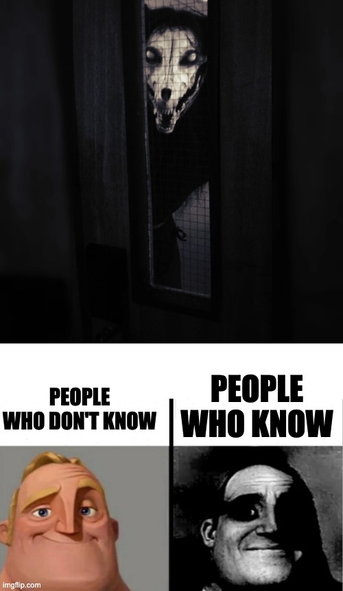 SCP | PEOPLE WHO DON'T KNOW; PEOPLE WHO KNOW | image tagged in teacher's copy | made w/ Imgflip meme maker