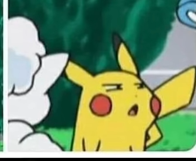 High Quality Pikachu sun and moon Blank Meme Template