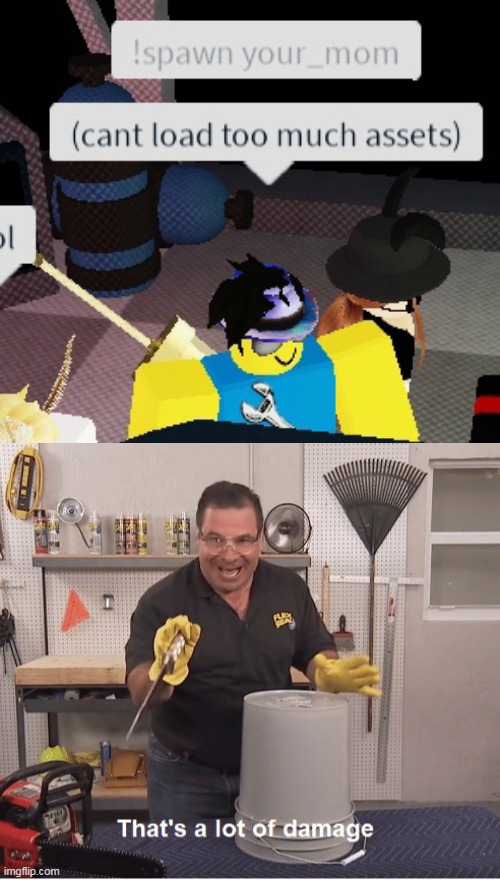 Oof. | image tagged in thats a lot of damage,roblox | made w/ Imgflip meme maker