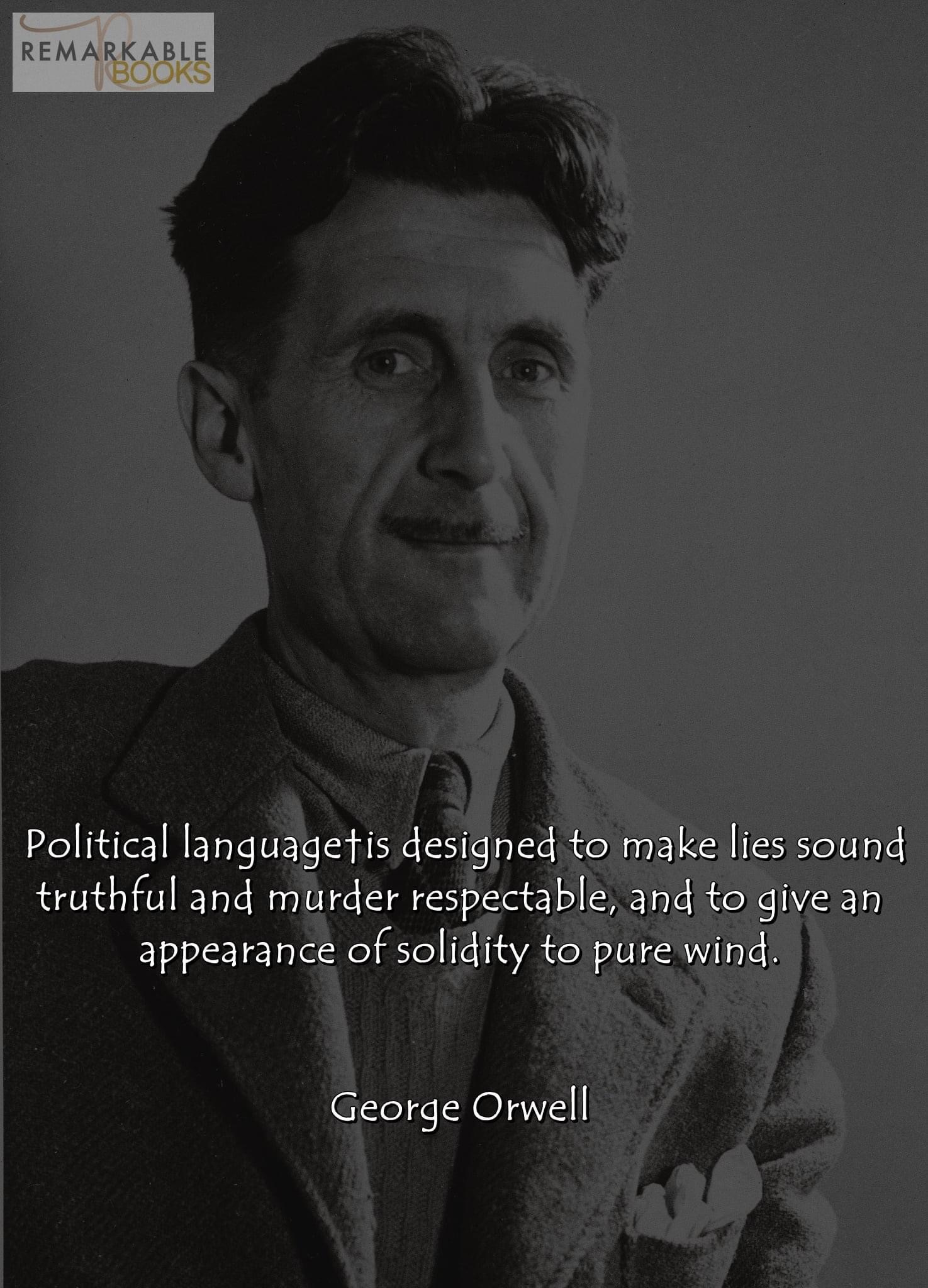 High Quality George Orwell quote Blank Meme Template