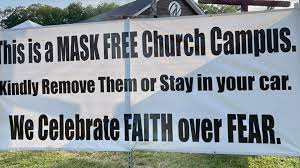 High Quality mask free church faith over fear Blank Meme Template