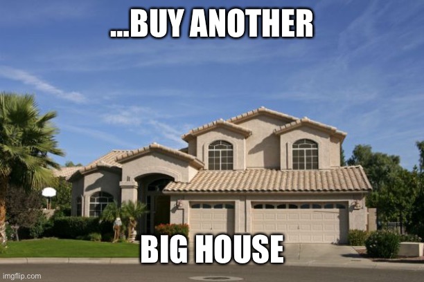Realtor | …BUY ANOTHER BIG HOUSE | image tagged in realtor | made w/ Imgflip meme maker