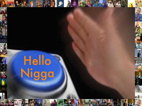 Blank Nut Button Meme | Hello Nigga | image tagged in memes,blank nut button | made w/ Imgflip meme maker