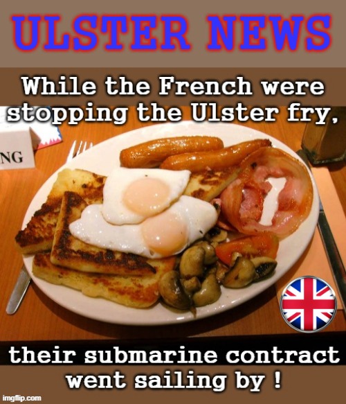 Ulster Fry | ULSTER NEWS | image tagged in sausages | made w/ Imgflip meme maker