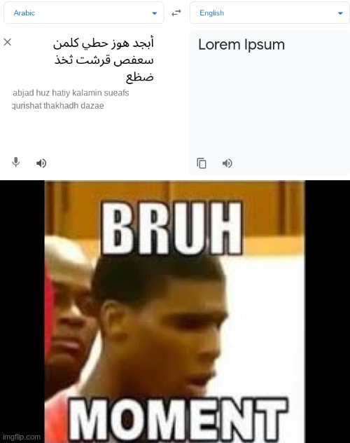 google translate is funi | image tagged in bruh moment | made w/ Imgflip meme maker