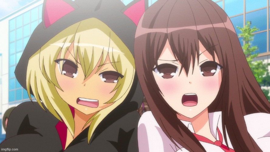 My girlfriends Hikaru and Madoka | made w/ Imgflip meme maker