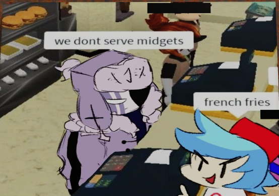we dont serve midgets Blank Meme Template