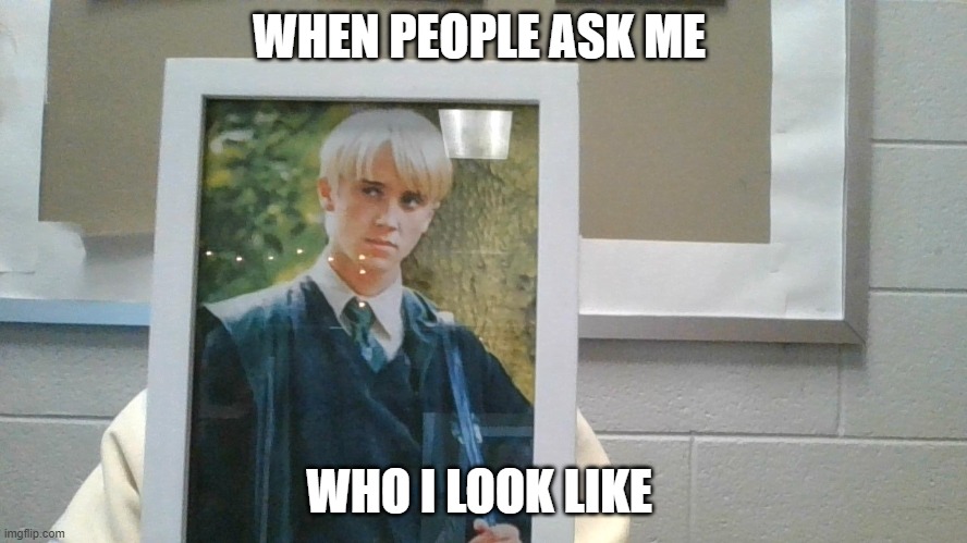 WHEN PEOPLE ASK ME; WHO I LOOK LIKE | made w/ Imgflip meme maker