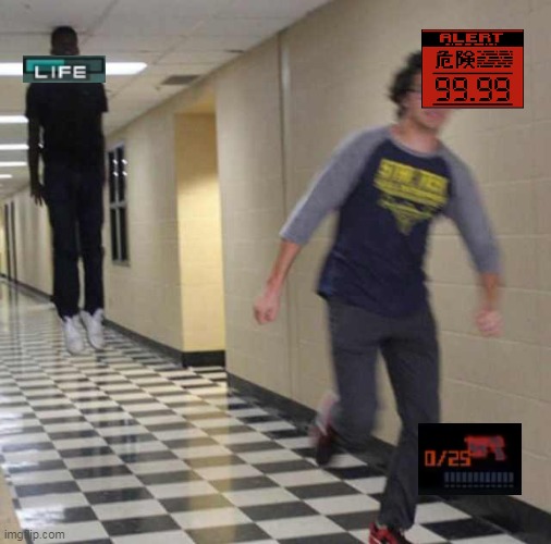why did you have no gun | image tagged in floating boy chasing running boy,memes,metal gear solid,running,video games,playstation | made w/ Imgflip meme maker
