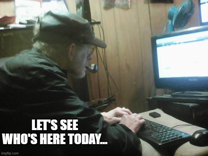 Chat rooms | LET'S SEE WHO'S HERE TODAY... | image tagged in fun,internet | made w/ Imgflip meme maker
