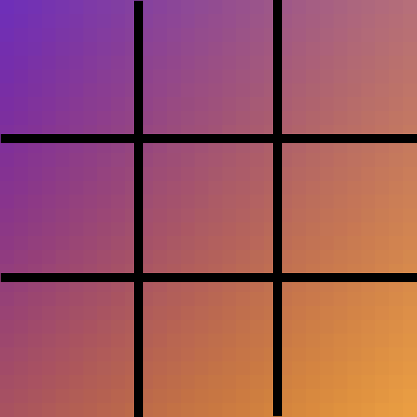 Purple/Orange alignment Blank Meme Template