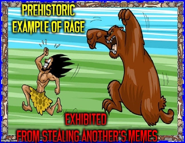 Actually, I have to constantly keep running | MEMES | image tagged in vince vance,caveman,running,bears,prehistoric,meme stealing license | made w/ Imgflip meme maker