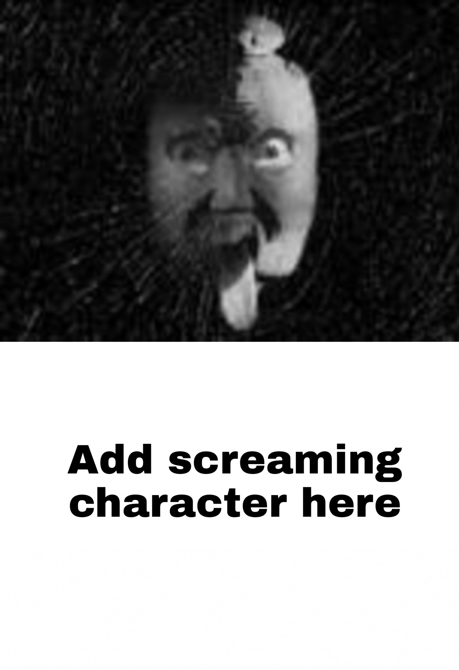 High Quality The Bnd Of Doom Scared A Character Blank Meme Template