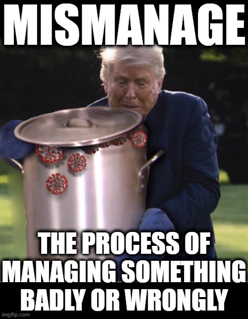 MISMANAGE | MISMANAGE; THE PROCESS OF MANAGING SOMETHING BADLY OR WRONGLY | image tagged in mismanage,bad,wrong,idiot,bankrupt,manage | made w/ Imgflip meme maker