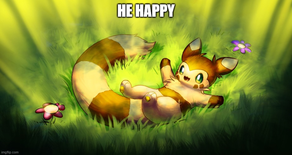 i wanna make it shiny :) | HE HAPPY | made w/ Imgflip meme maker