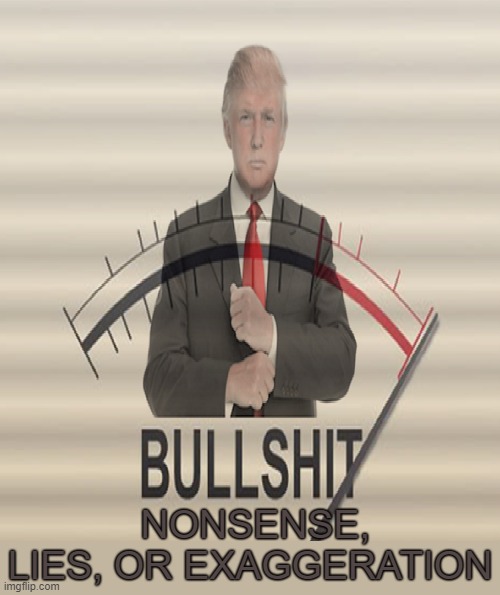 BULLSHIT | NONSENSE, LIES, OR EXAGGERATION | image tagged in bullshit,nonsense,lies,exaggeration,trump,republican | made w/ Imgflip meme maker