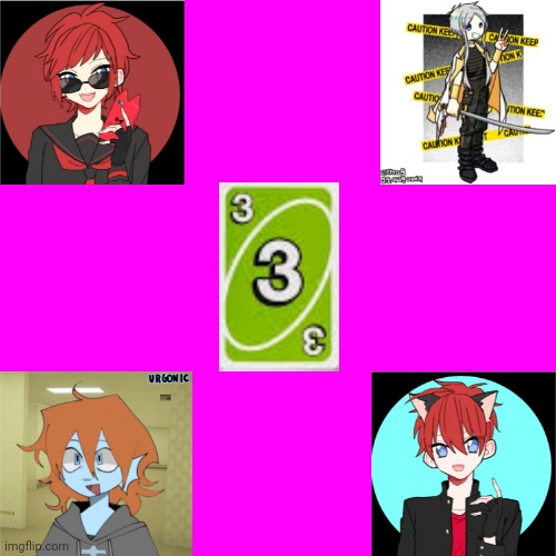 Pov, You see these 4 playing uno | image tagged in memes,blank transparent square,uno,i don't have a green card | made w/ Imgflip meme maker