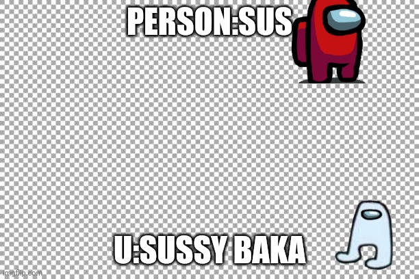 sus | PERSON:SUS; U:SUSSY BAKA | image tagged in free | made w/ Imgflip meme maker
