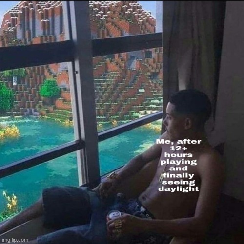 That's a nice view | image tagged in memes,funny,funny memes,gaming,minecraft | made w/ Imgflip meme maker