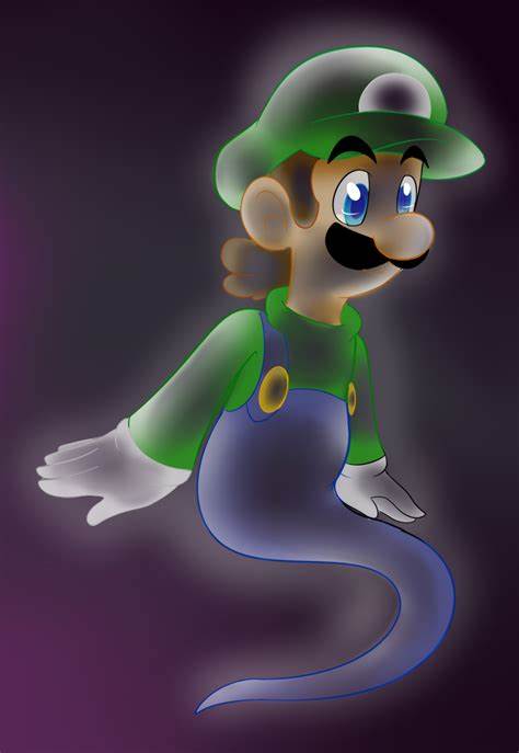 High Quality Ghost Luigi Blank Meme Template