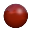 High Quality Shiny Red Ball Blank Meme Template