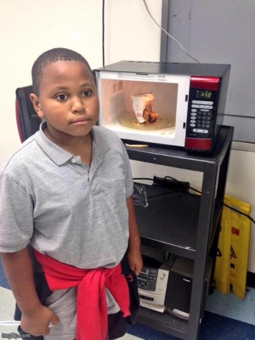 black kid microwave | image tagged in black kid microwave | made w/ Imgflip meme maker