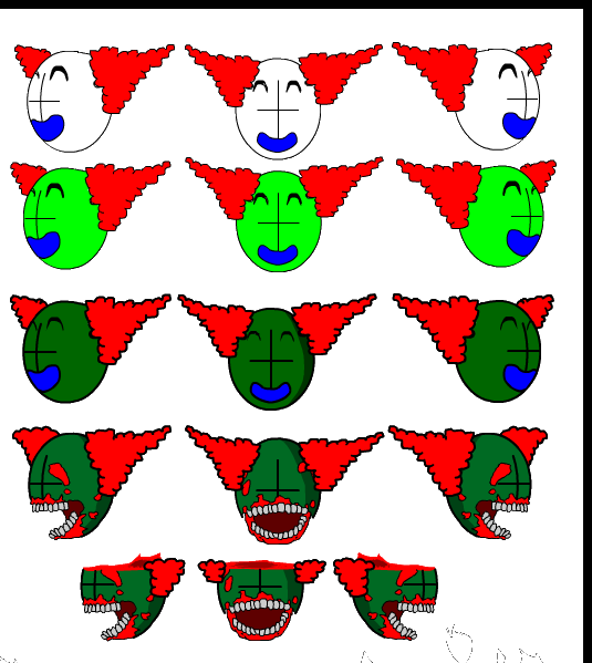 High Quality Tricky sprite sheet heads 2 Blank Meme Template